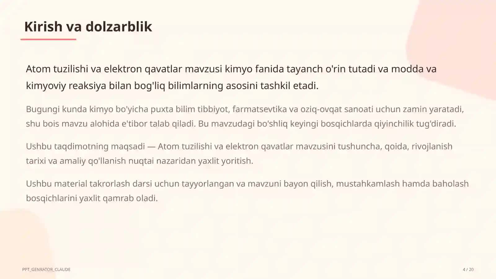 Atom tuzilishi va elektron qavatlar (8-sinf) 4