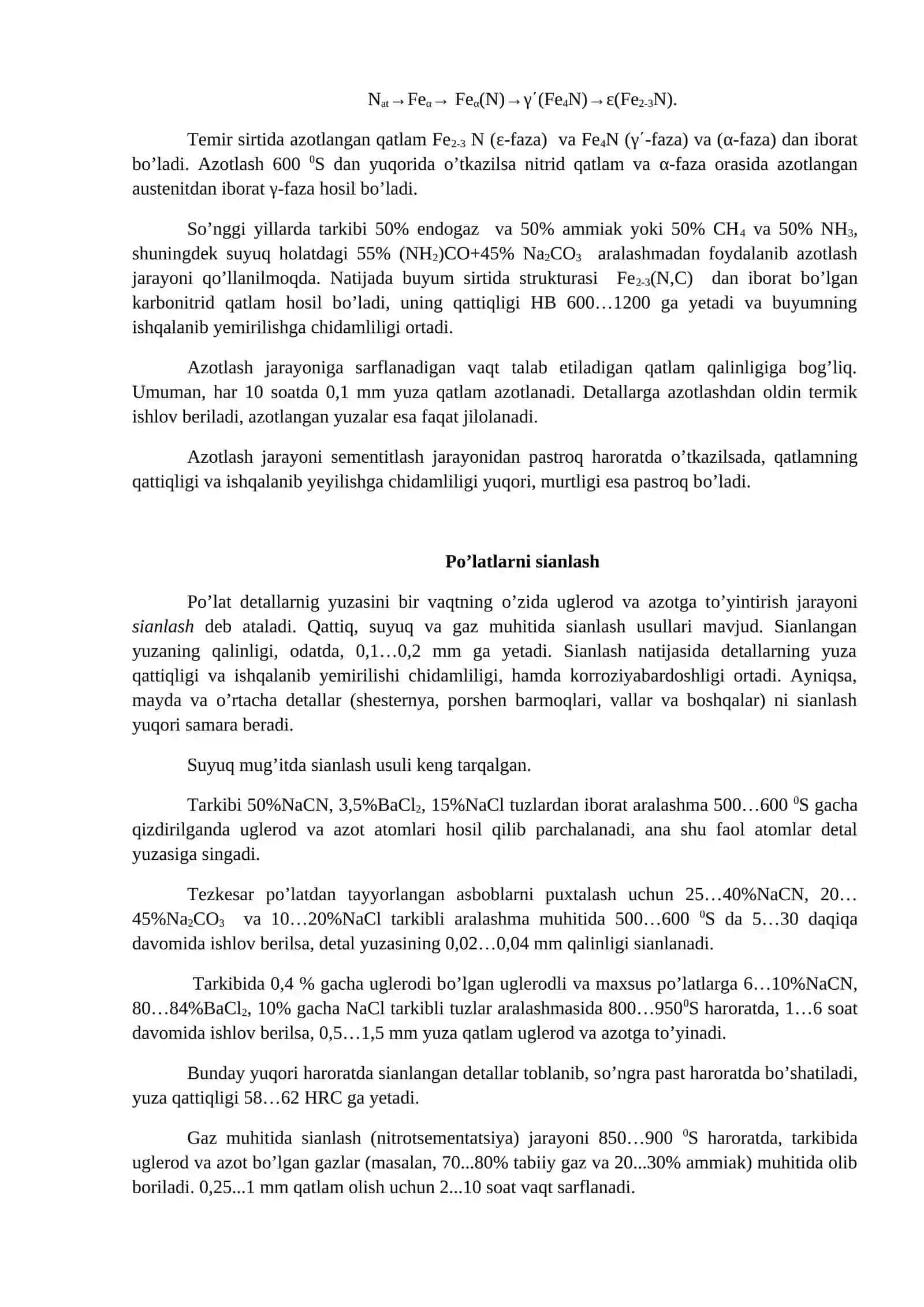 Kimyoviy-termik ishlov berish texnologiyalari 4