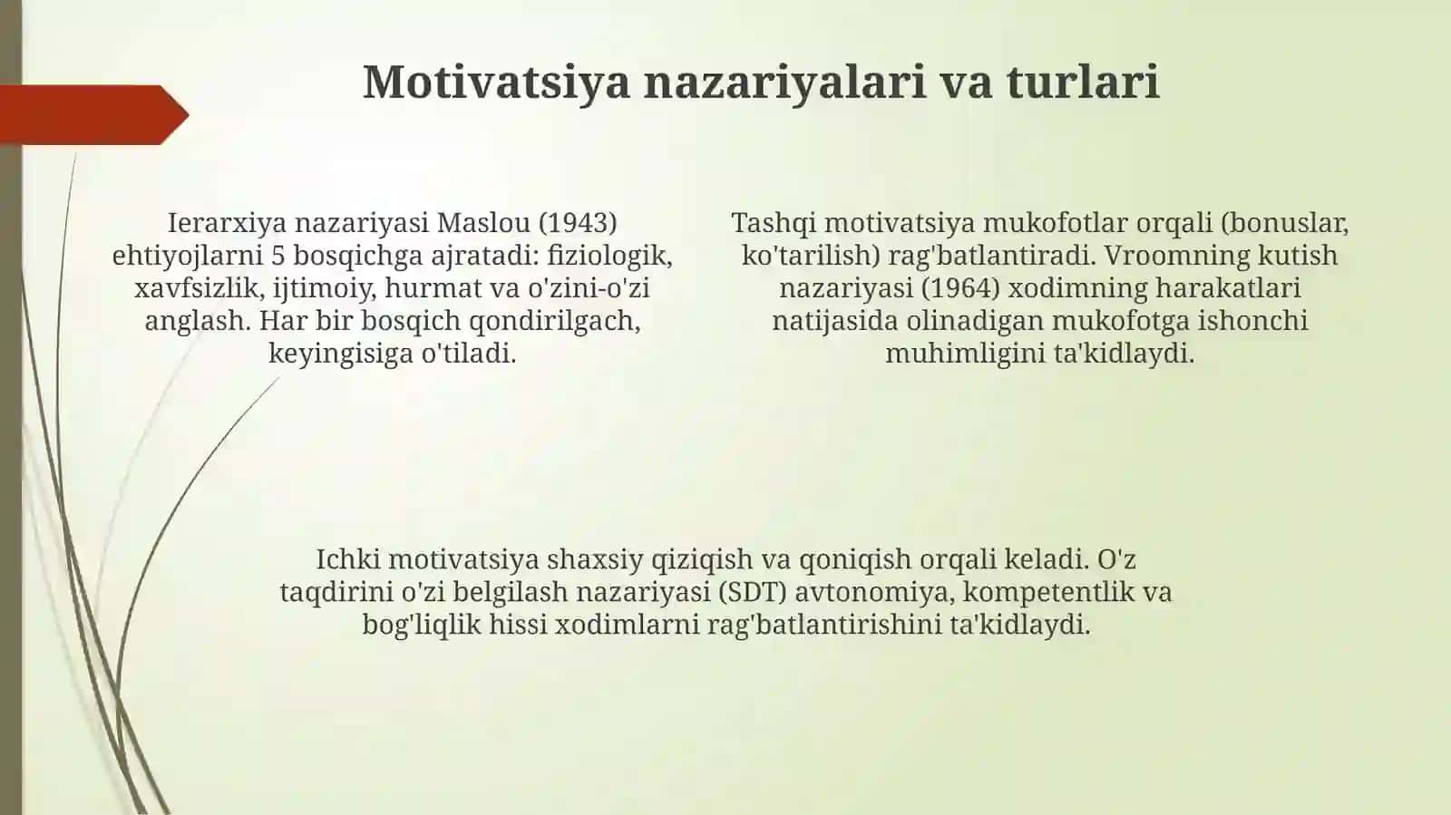 Xodimlar motivatsiyasi 4