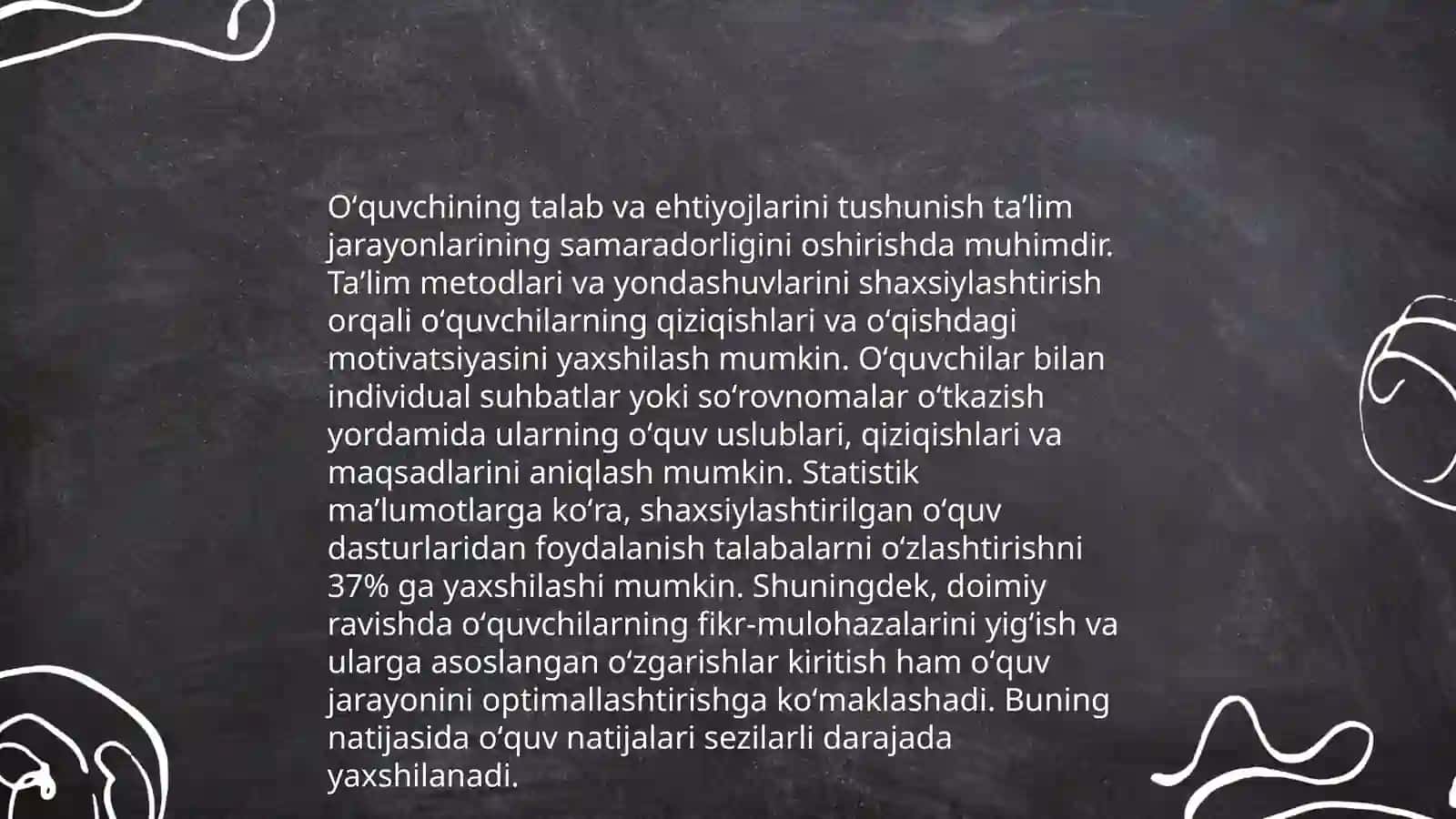 Oʻquvchi bilan o'qituvchi o'rtasidagi munosabatni takomillashtirish 4