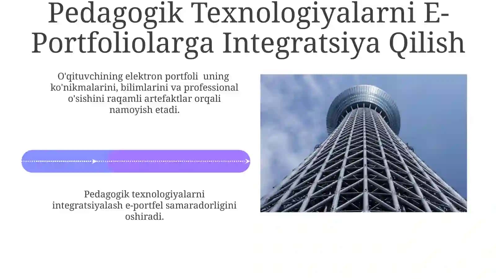 Kasbiy kompetentlikni shakllantirishda o‘qituvchi elektron portfoliosi tuzilmasi va pedagogik texnologiyalar 4