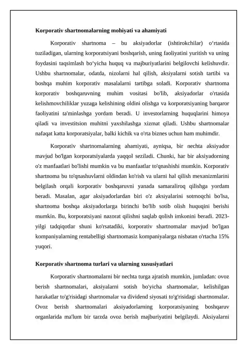 Korparativ shartnomalar 4