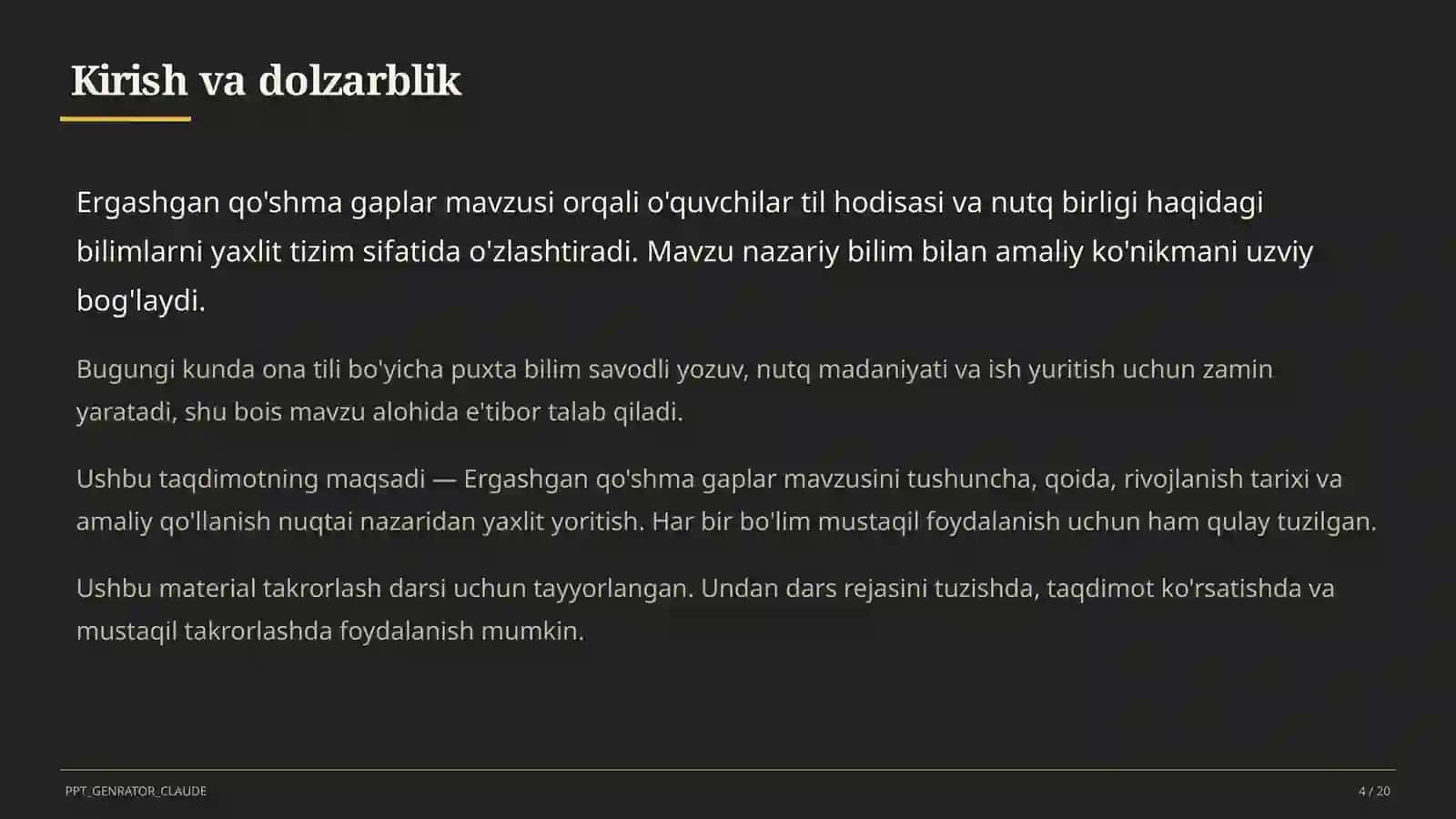 Ergashgan qo'shma gaplar (9-sinf) 4