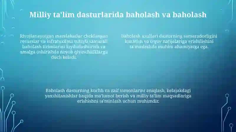 Rivojlangan mamlakatlarda Milliy tarbiya dasturlari 4
