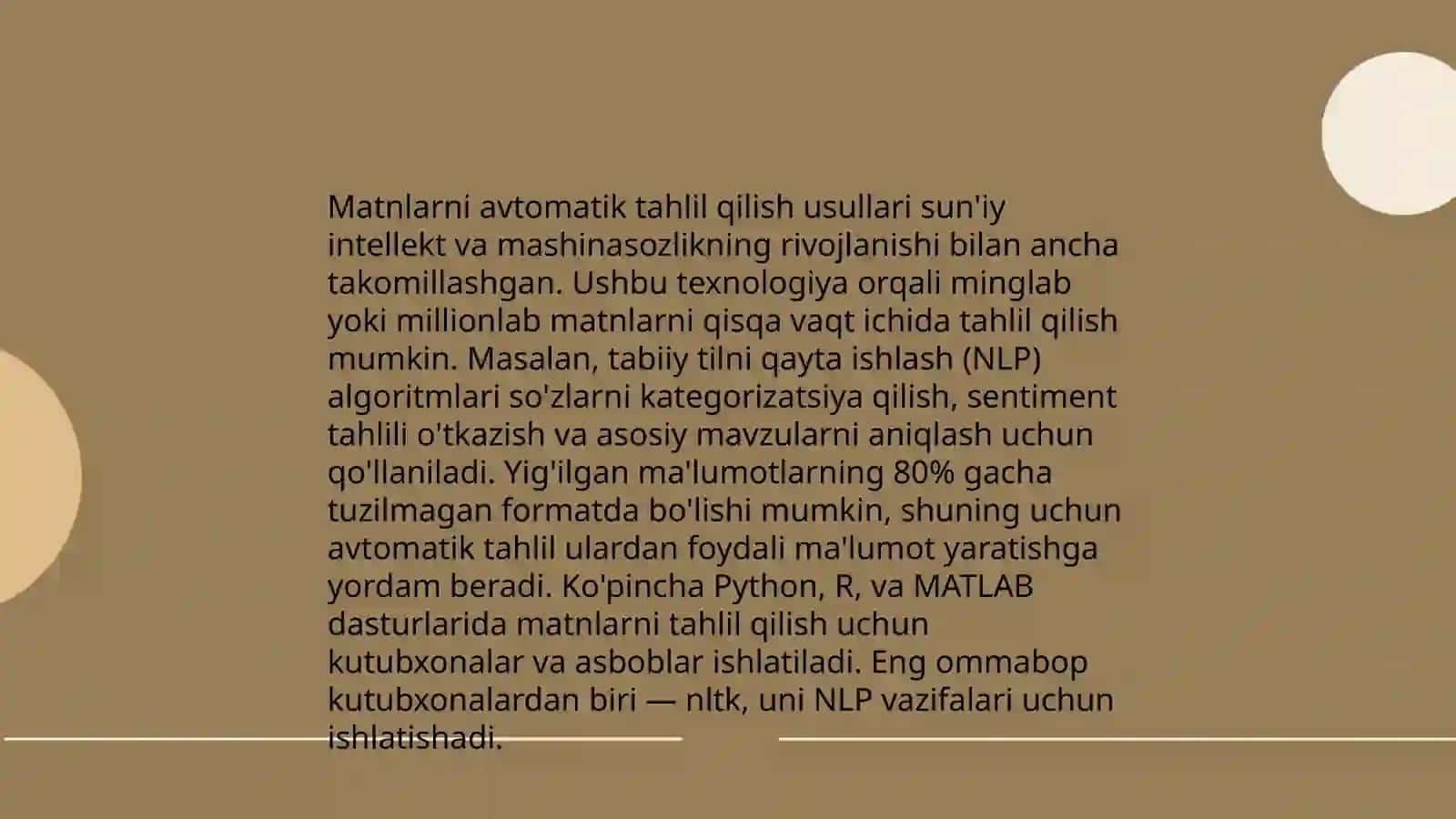 Matinlarni aftomatik qisqartirish (refaratlash) 4