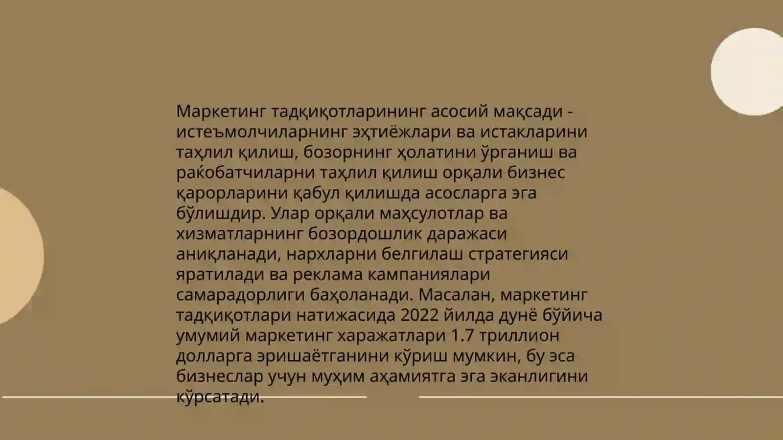 Маркетинг тадкикотлари ва ахборот тизими 4