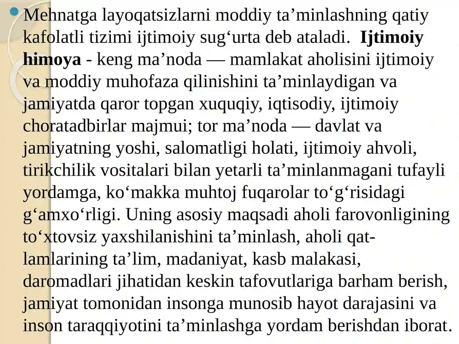 YOLG’IZ QARIYALAR, NOGIRONLAR, PENSIONERLAR VA OTA ONA TARBIYASIDAN MAHRUM BO’LGAN BOLALARGA IJTIMOIY YORDAM KO’RSATISH 4