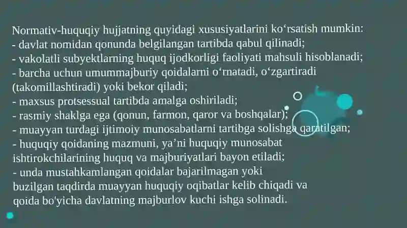 Normativ-huquqiy hujjatlarning hisobini yuritish 4