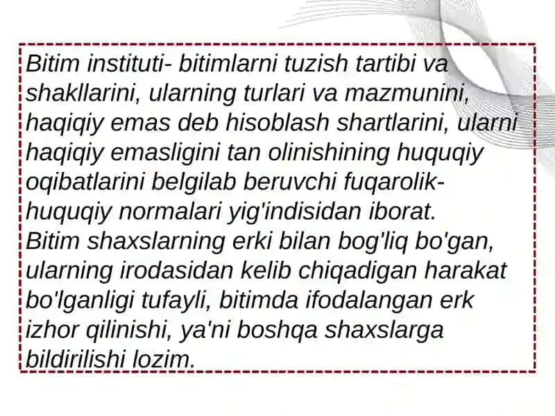 Nizoli bitimlarning turlari va ularning haqiqiy sanalmasligi 4