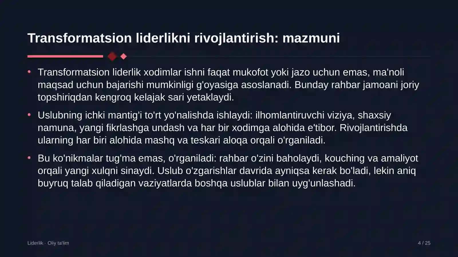 dizayn studiyalarida transformatsion liderlikni rivojlantirish 7695 4