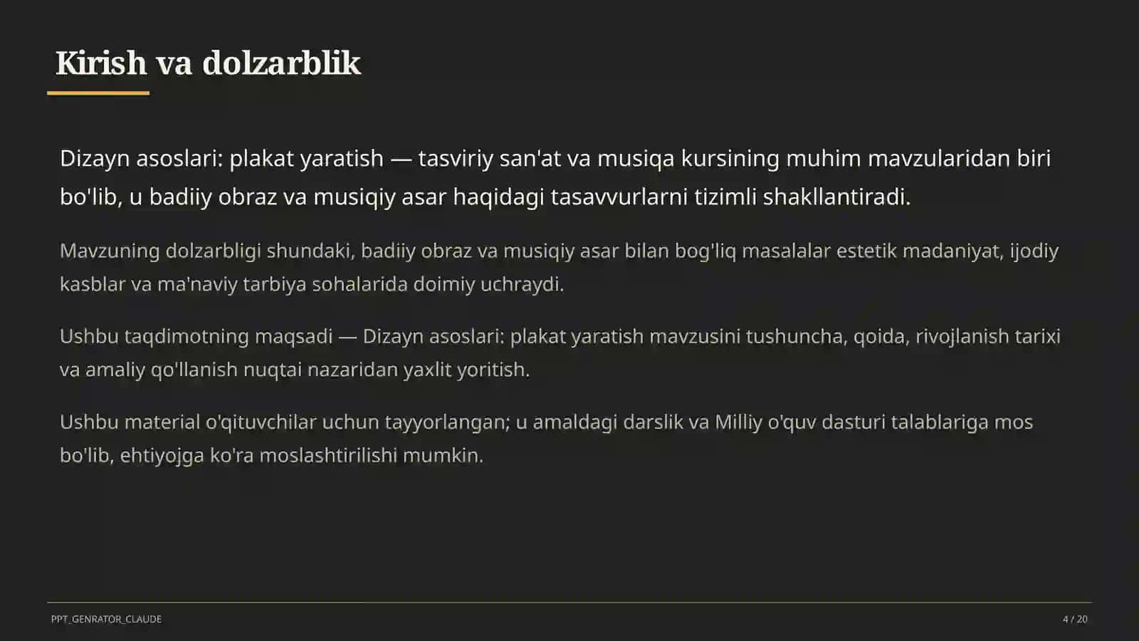 Tasviriy san'at va musiqa (1–7) — o'qituvchilar uchun 4