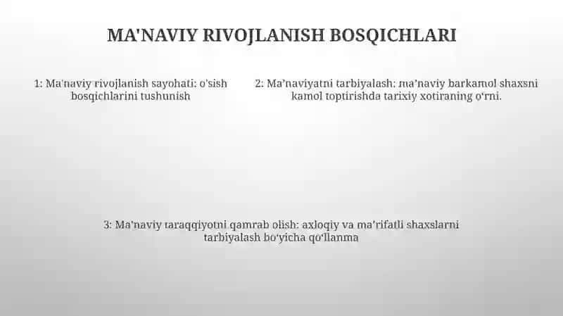 Ma'naviy Yetuklik 4