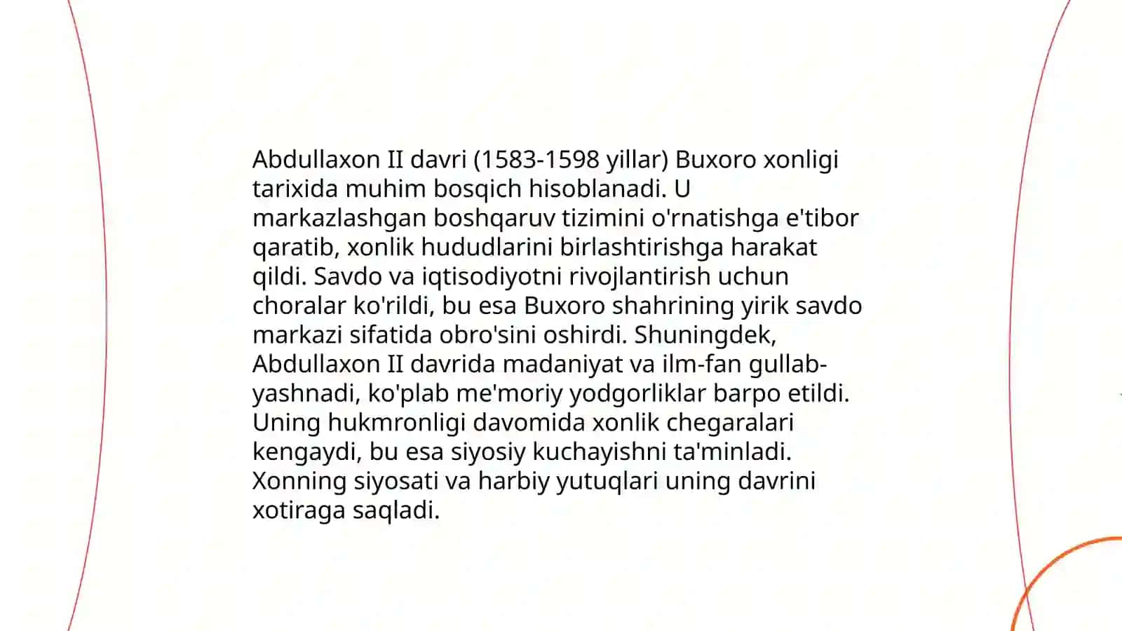 Abdullaxon II va uning davlat boshqaruvidagi faoliyat 4