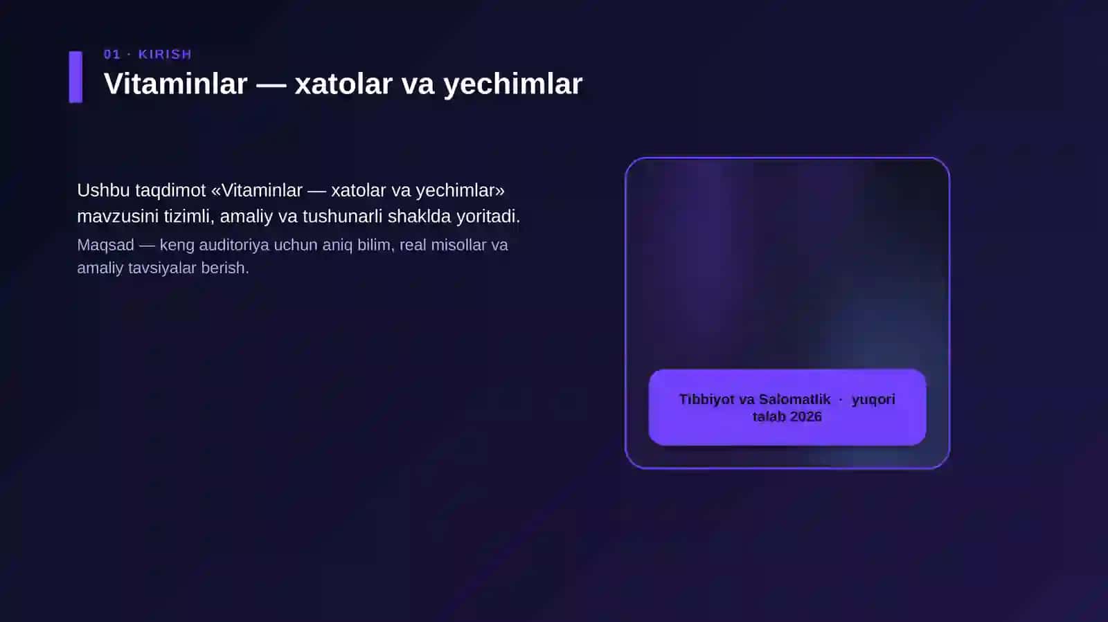Vitaminlar — xatolar va yechimlar 4