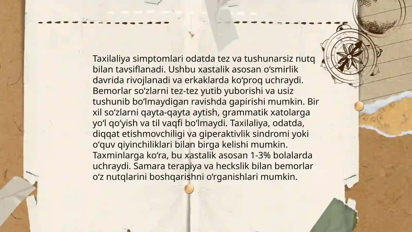 Taxilaliya nutq buzulishi 4