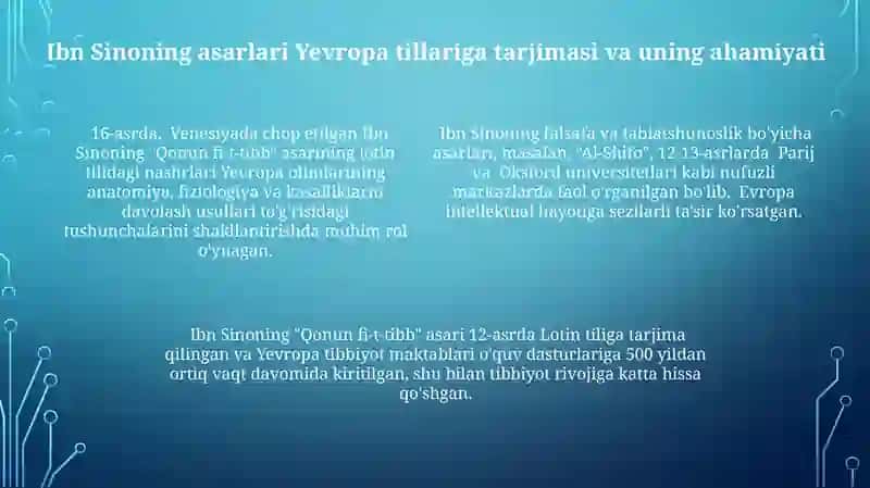 Ibn Sinoning Yevropa Olimlaridagi Talqini 4