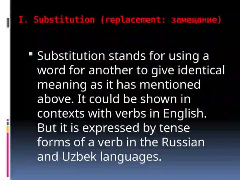 Grammatical transformations 4