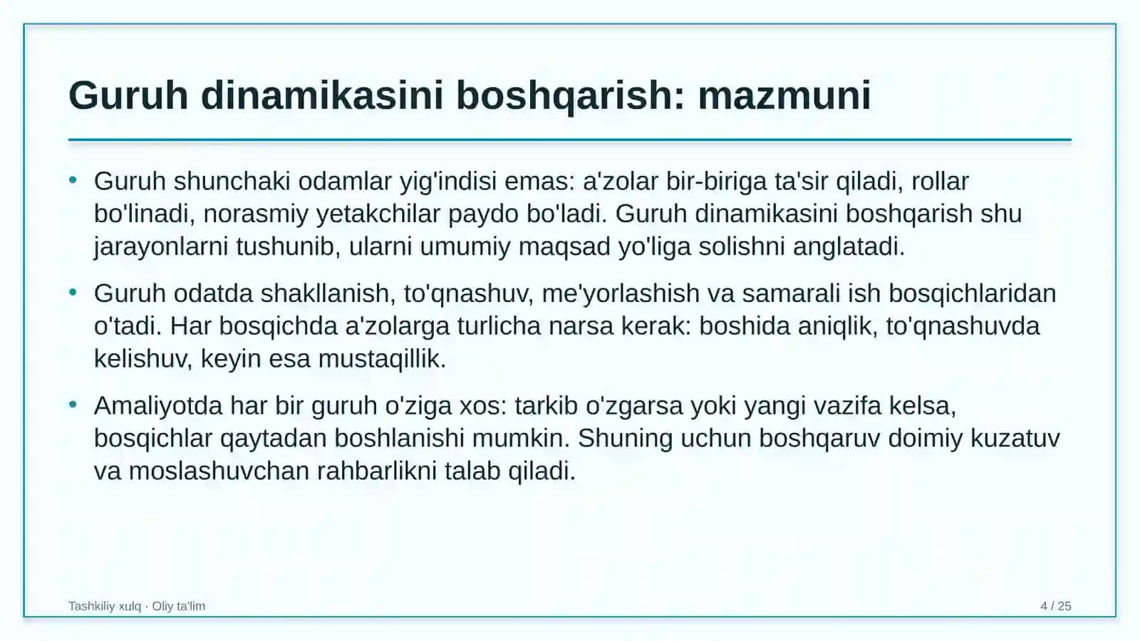 davlat qo'mitalarida guruh dinamikasini boshqarish 4582 4