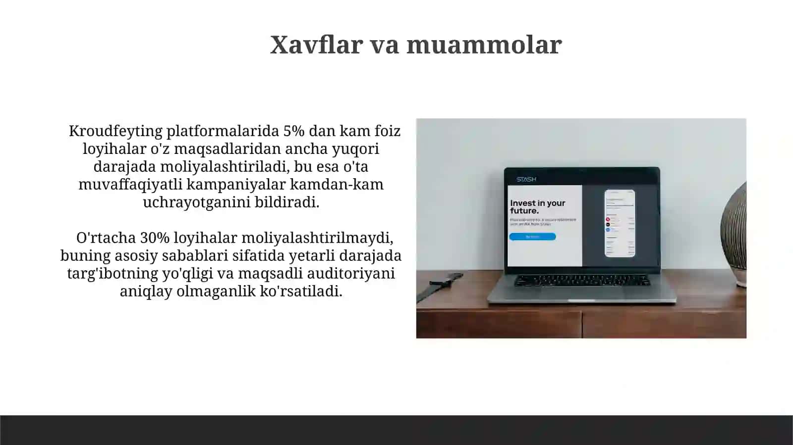 Crowdfounding platformalarida ishlash 4