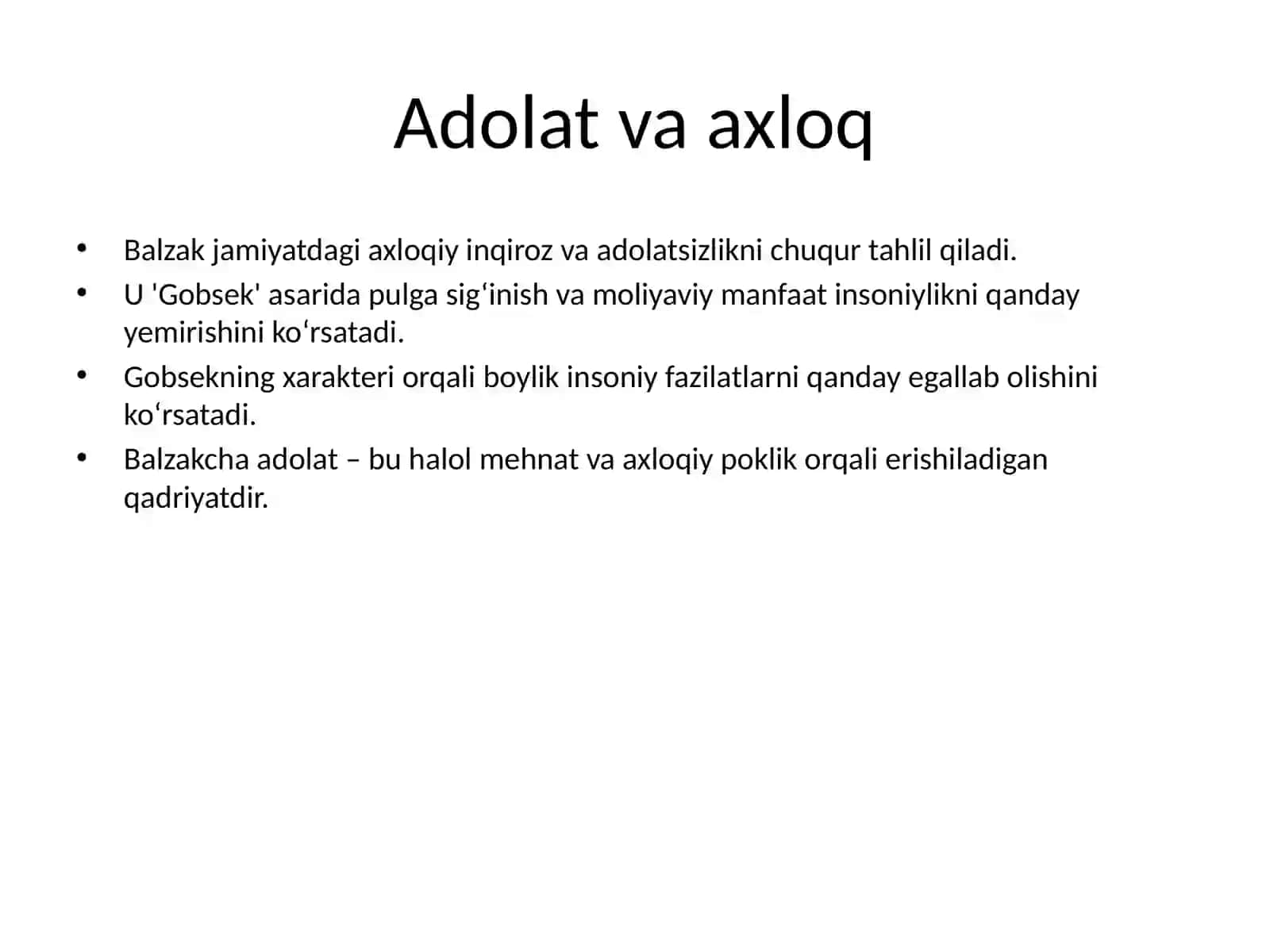 Balzak asarlarida umuminsoniy qadriyatlar 4