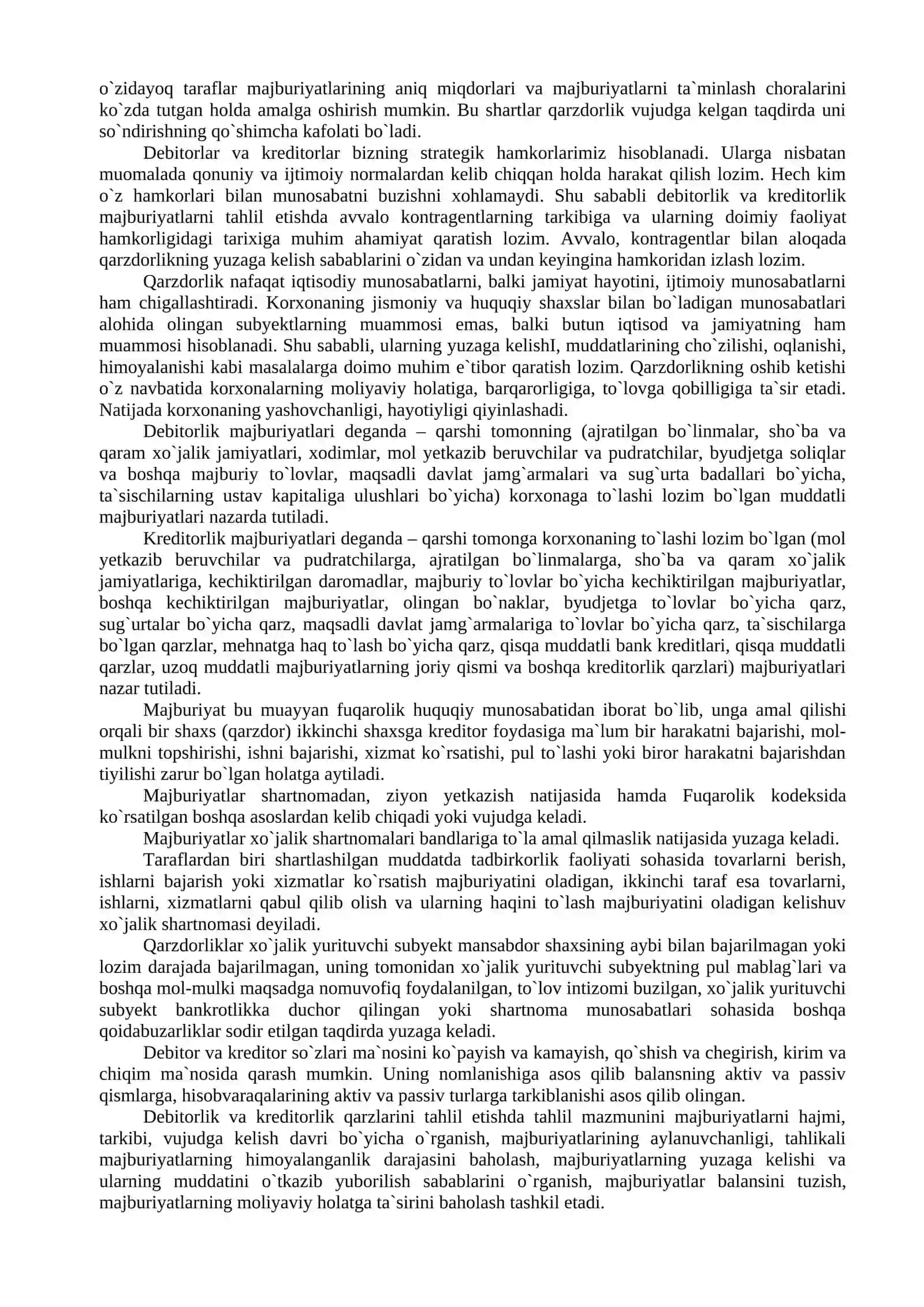Debitorlik va kreditorlik qarzlari tahlili 4