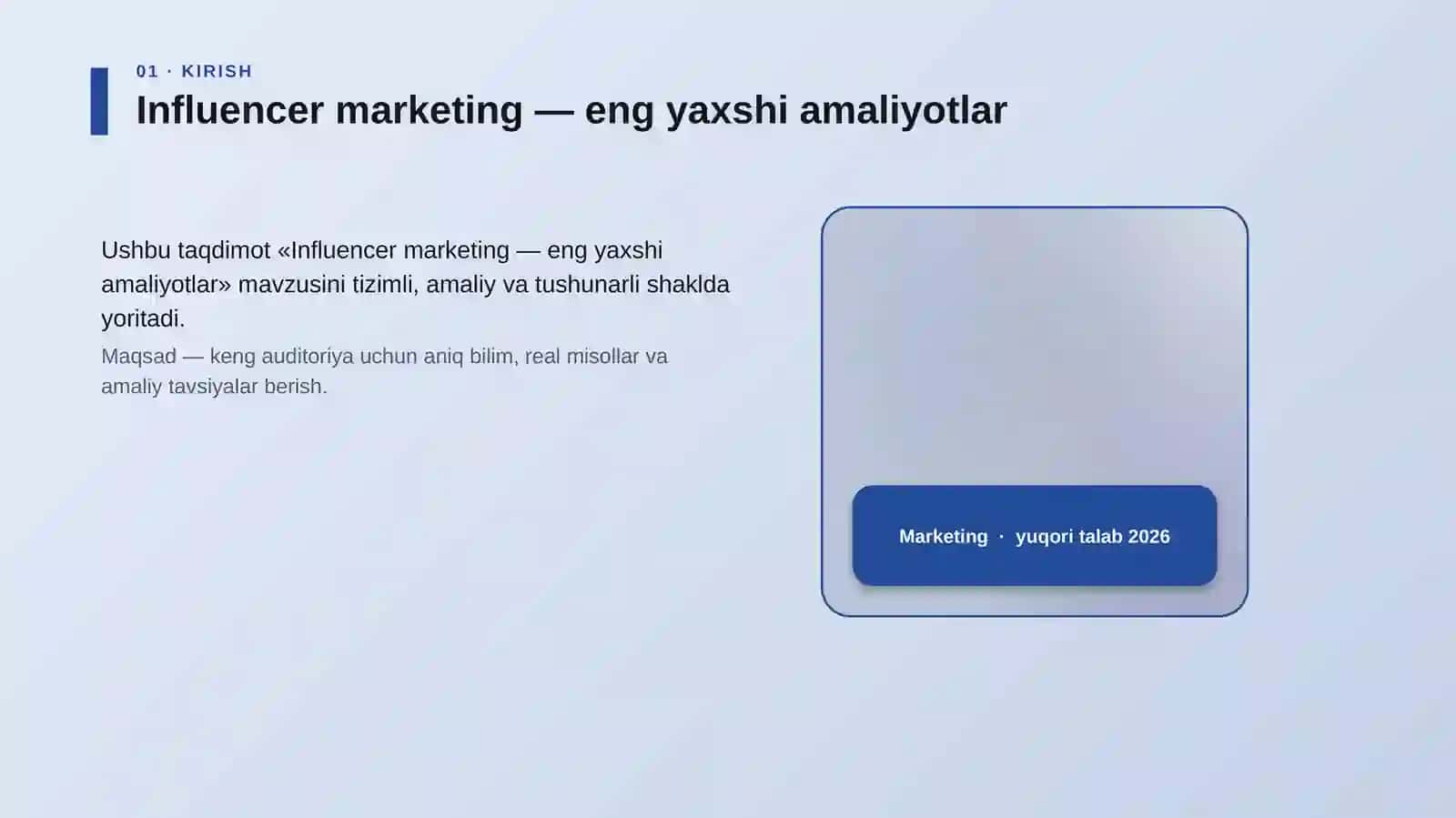 Influencer marketing — eng yaxshi amaliyotlar 4