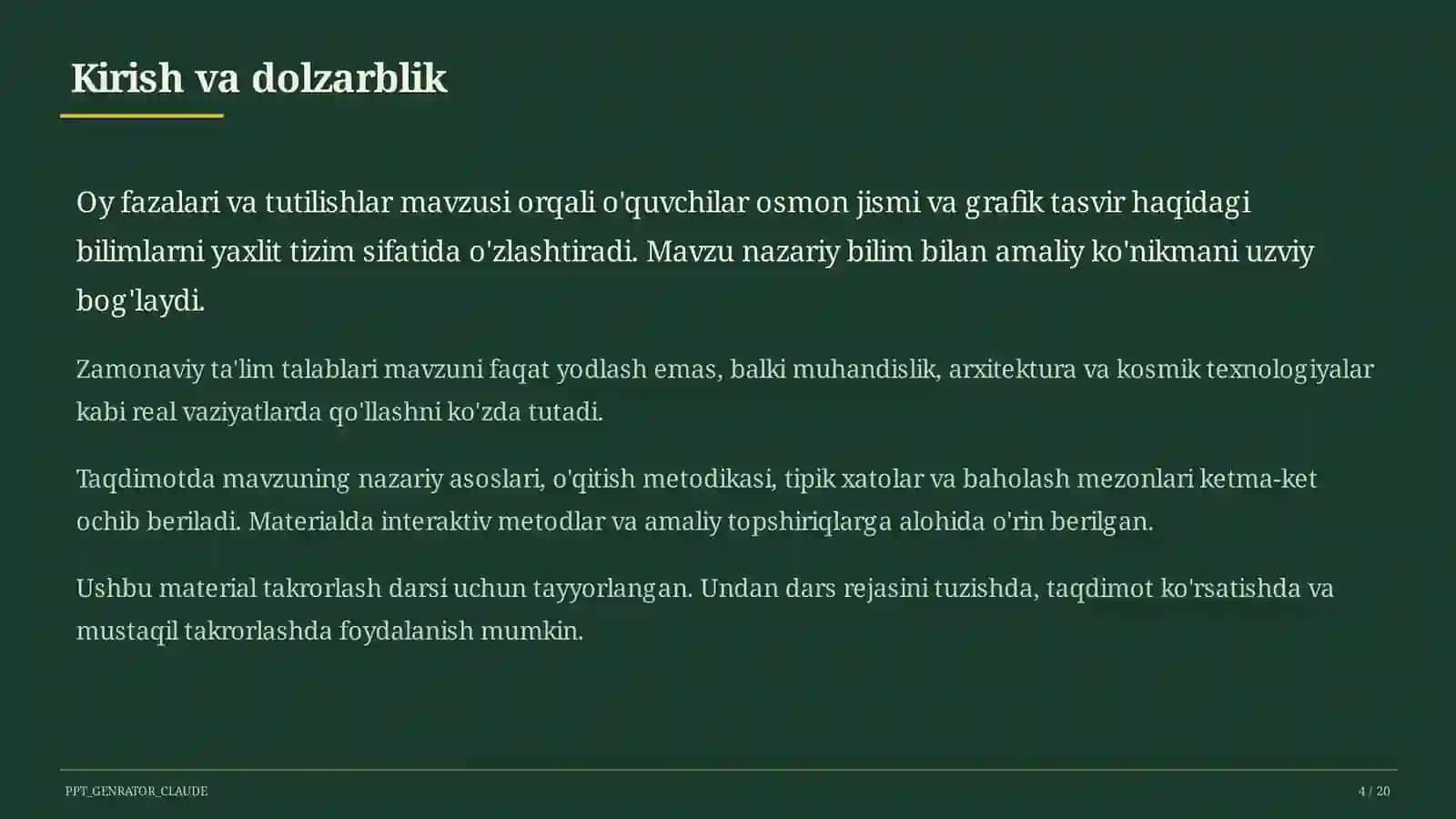Oy fazalari va tutilishlar (9-sinf) 4