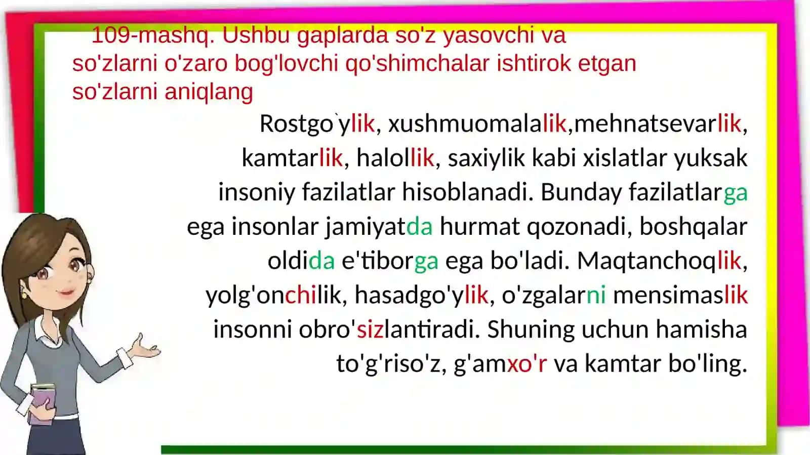 4-sinf Fan:Onatili Mavzu:Asosvaqo'shimchalarnianiqlash 16-dars 4