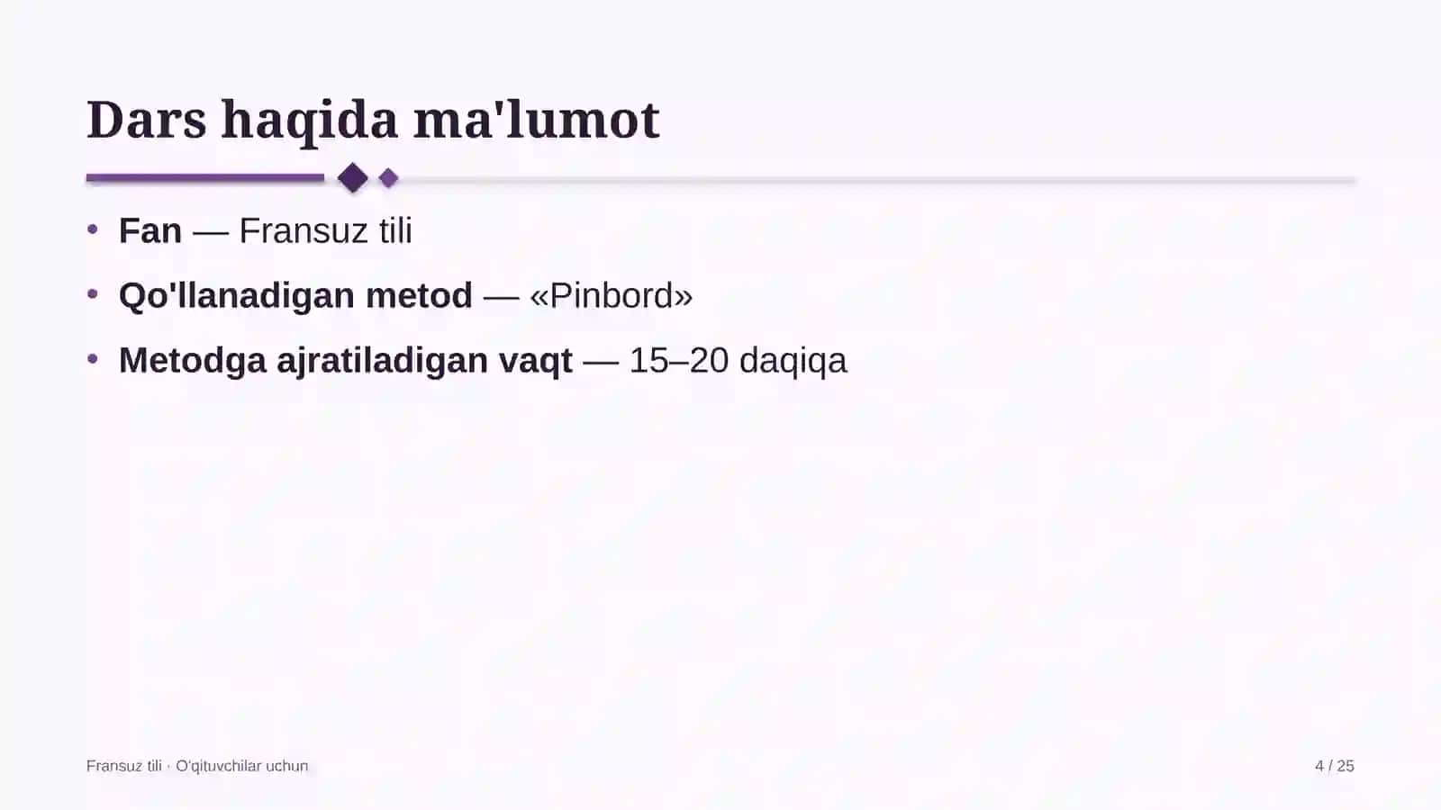 fransuz tili darslarida pinbord metodidan foydalanish 4637 4