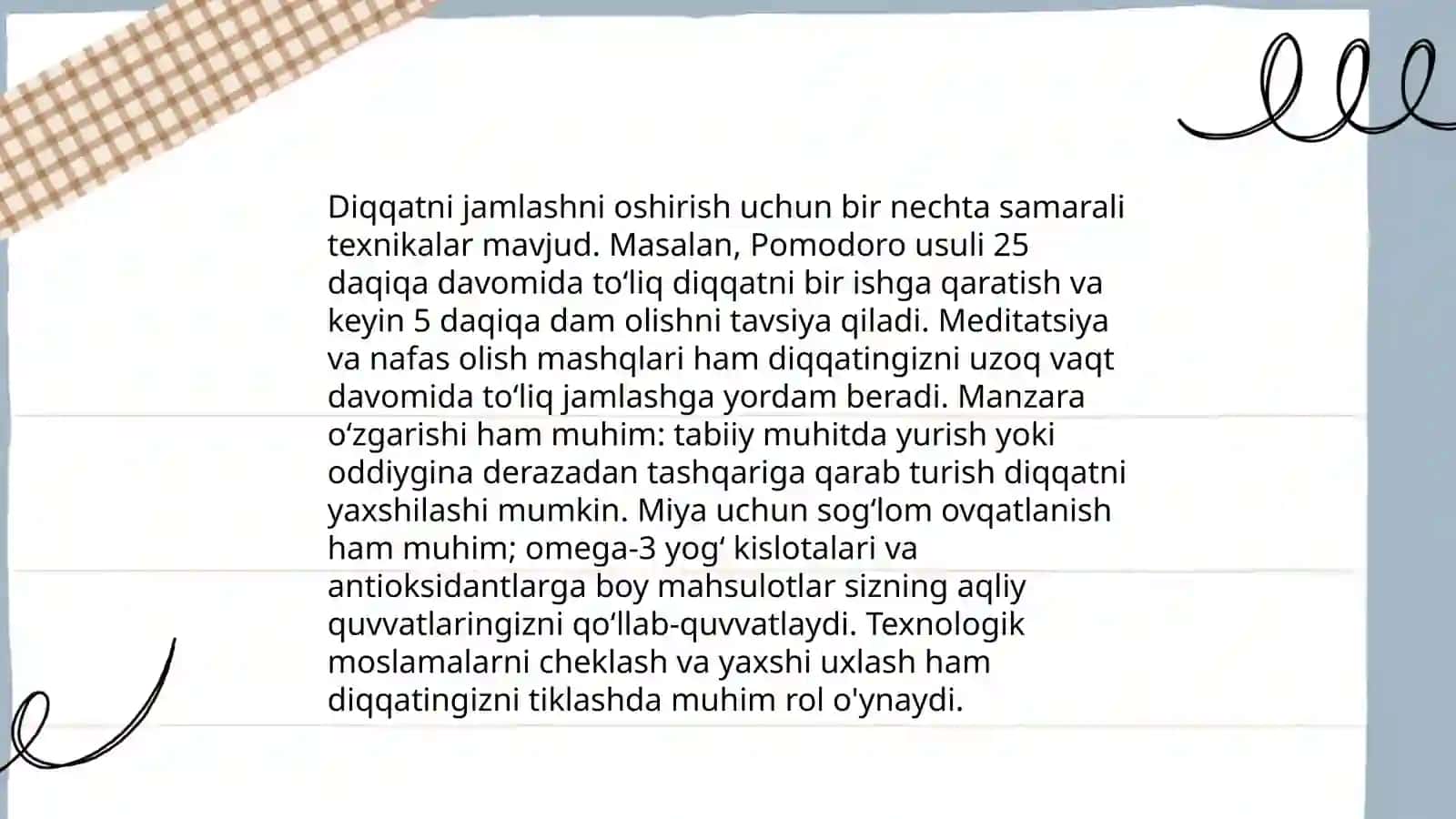 Xotirani mustahkamlash usullari 4