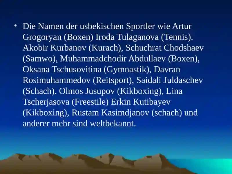 Sport in Usbekistan 4