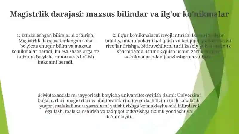 Bakalar, Magistr, Doktorantlarni Tayyorlashda Universitetda O‘Qitish Tizimi 4