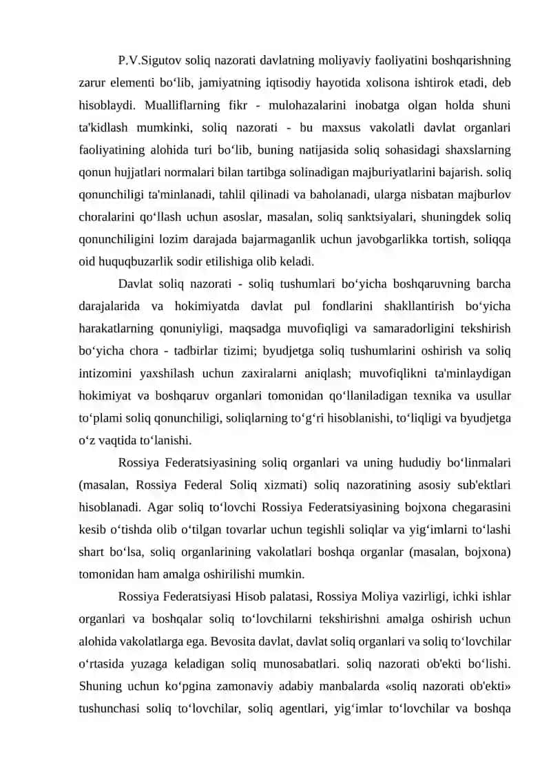 ROSSIYA FEDERATSIYASIDA KAMERAL SOLIQ TEKSHIRUVI 4