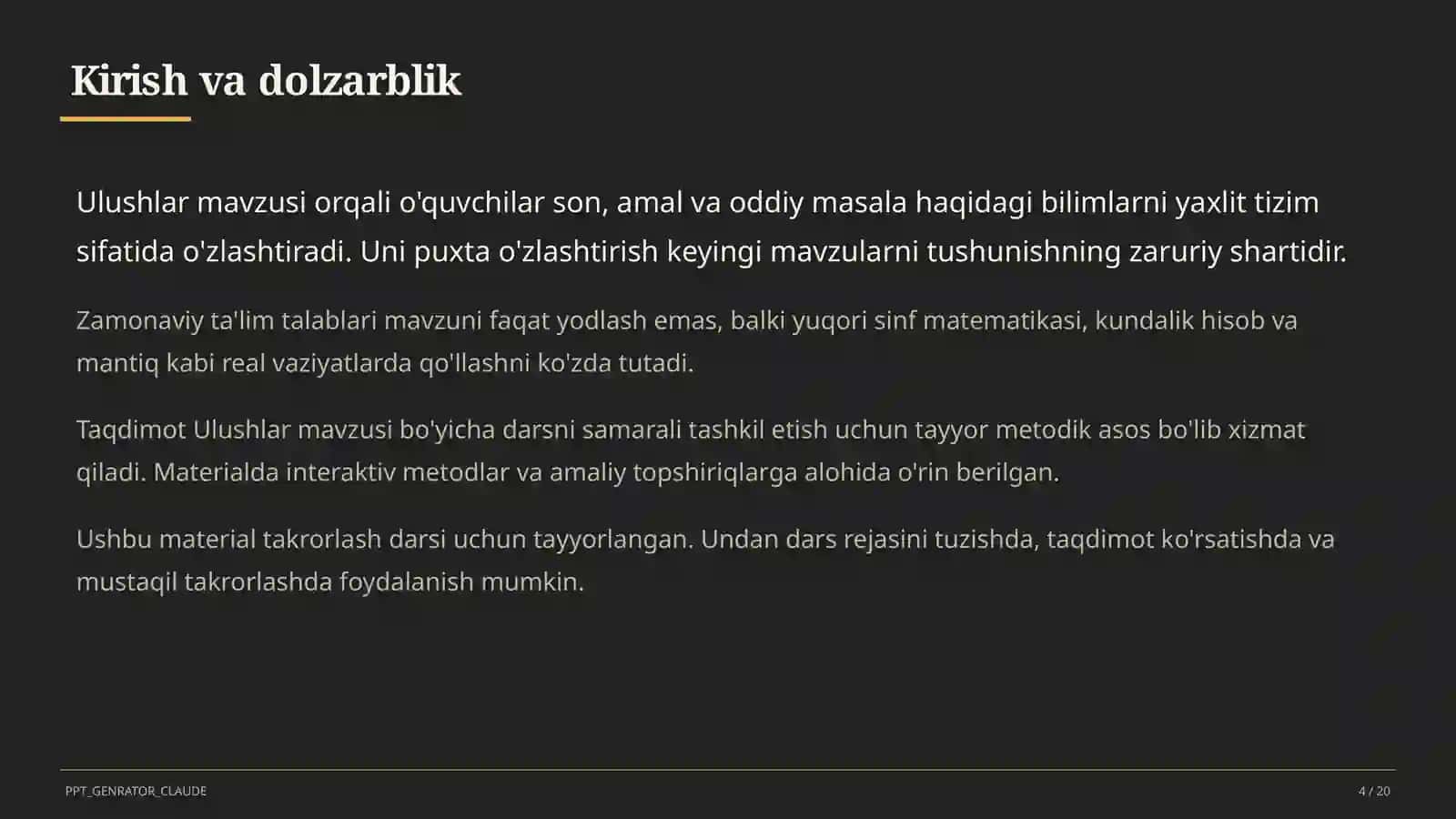 Ulushlar (3-sinf) 4