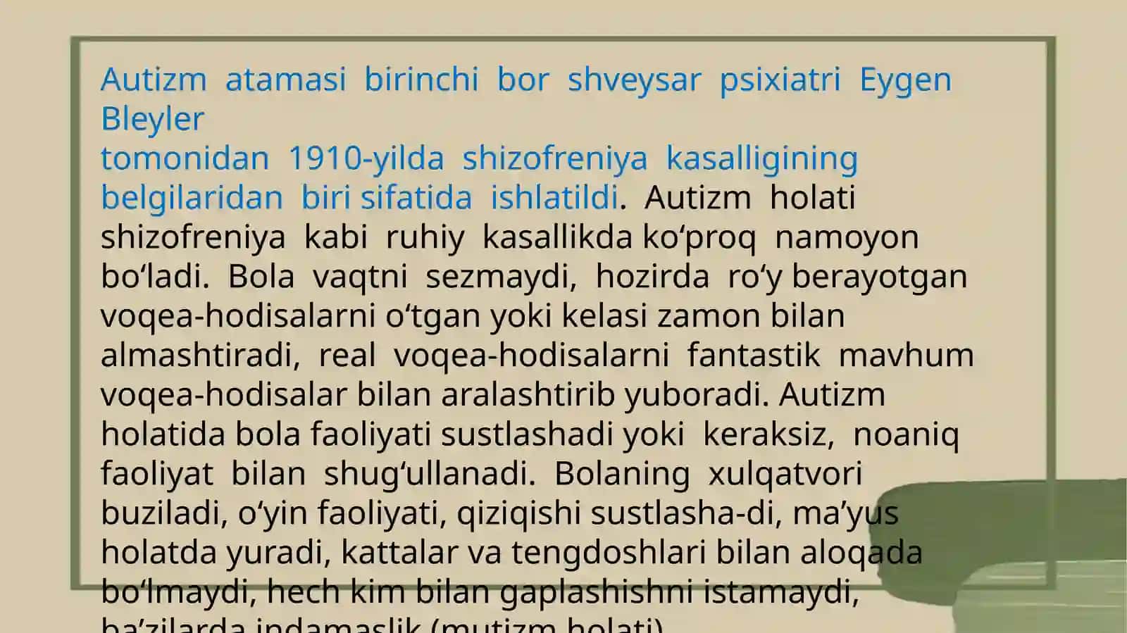Autistik spektr tuzulishiga ega bolgan bolalar 4
