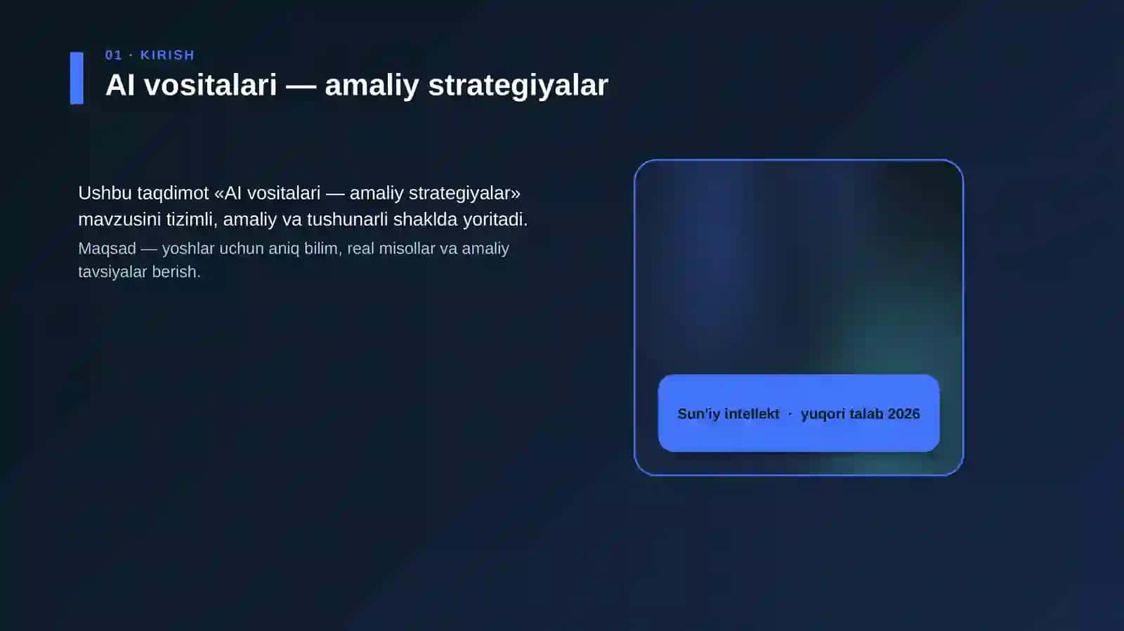 AI vositalari — amaliy strategiyalar 4