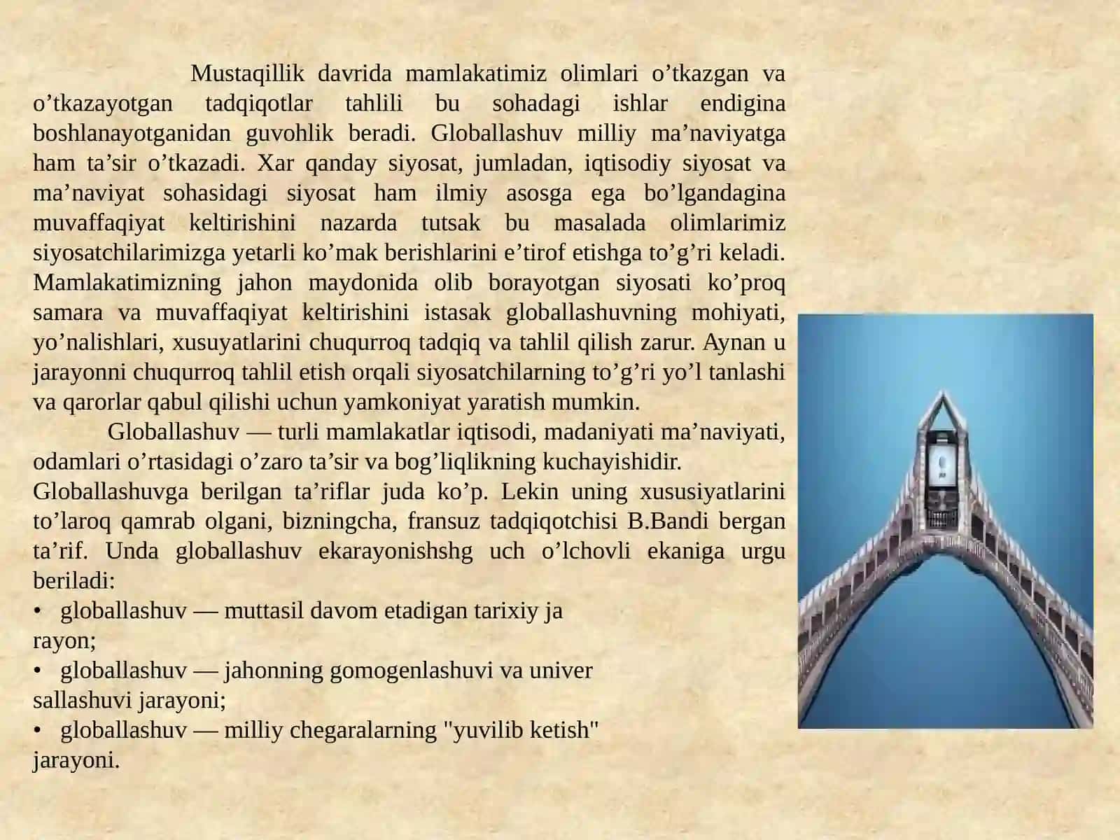 GLOBALLASHUV JARAYONLARI VA MA’NAVIY TAHDIDLAR 4