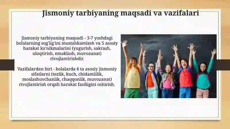 Maktabgacha ta'lim muassasalarida jismoniy tarbiyaning asosiy yo'nalishlari 4