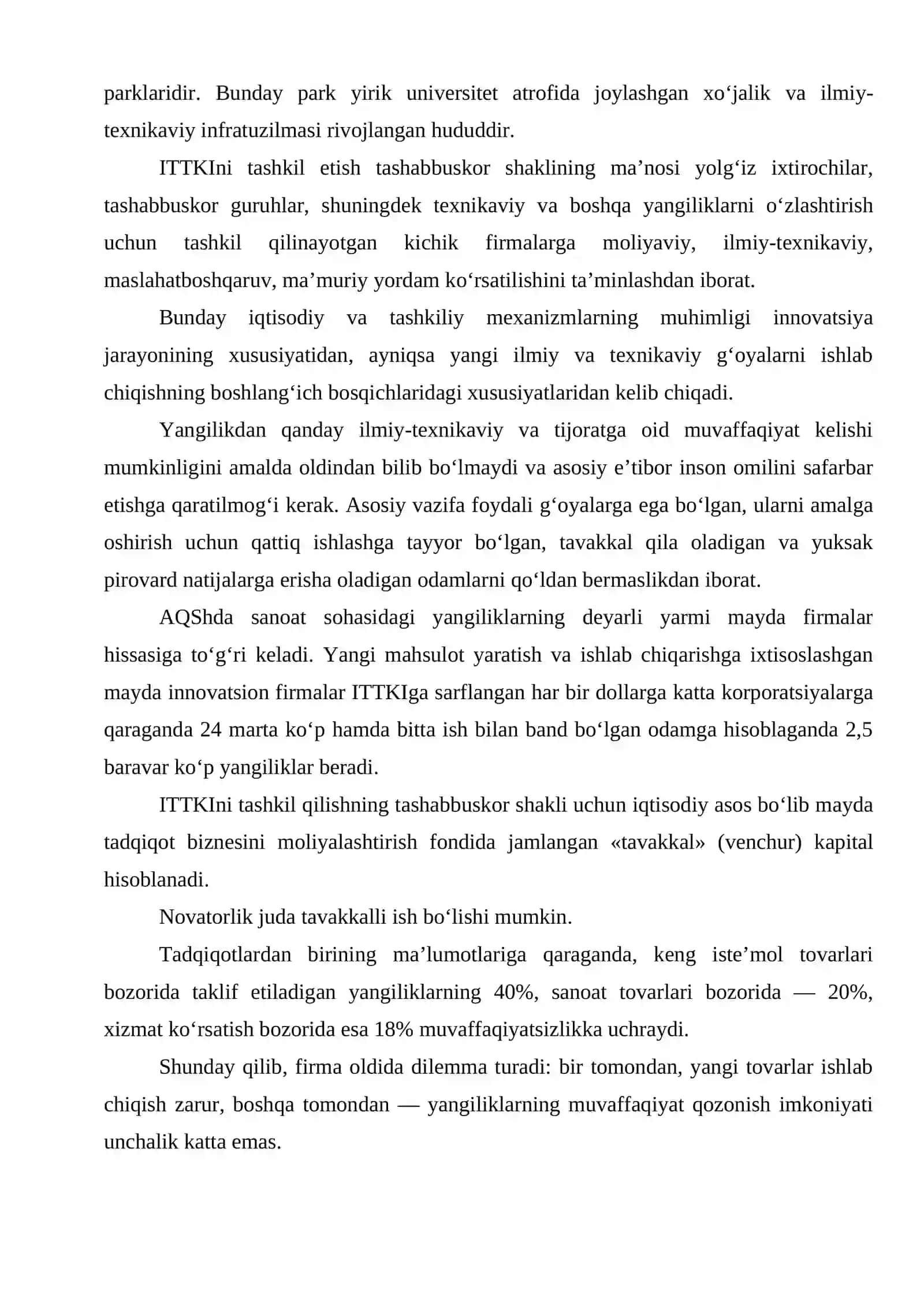 Yangiliklarni boshqarishning tashkiliy usullari 4