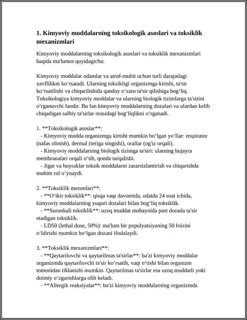 Kimyoviy va fizik agentlarning toksikligi. Oziqlanish yetishmovchiligi (avitaminoz) 4