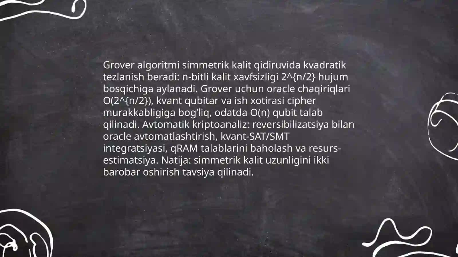 QUANTUM ALGORITMLARINING KLASSIK KRIPTOTIZIMLARGA TAHDIDI, ZAMONAVIY KRIPTOANALIZ USULLARINING AVTOMAT MODELLAR ORQALI TAHLILI 4