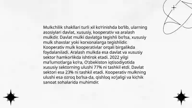 Ijtimoiy iqtisodiy tizimlar va mulkchilik munosabatlari 4