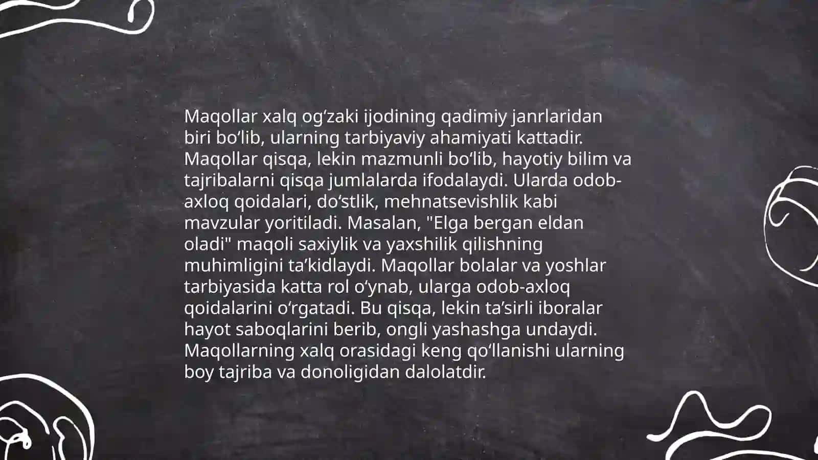 Tarbiyaviy ishlarni olib borishda xalq og'zaki ijodi namunalaridan foydalanish 4