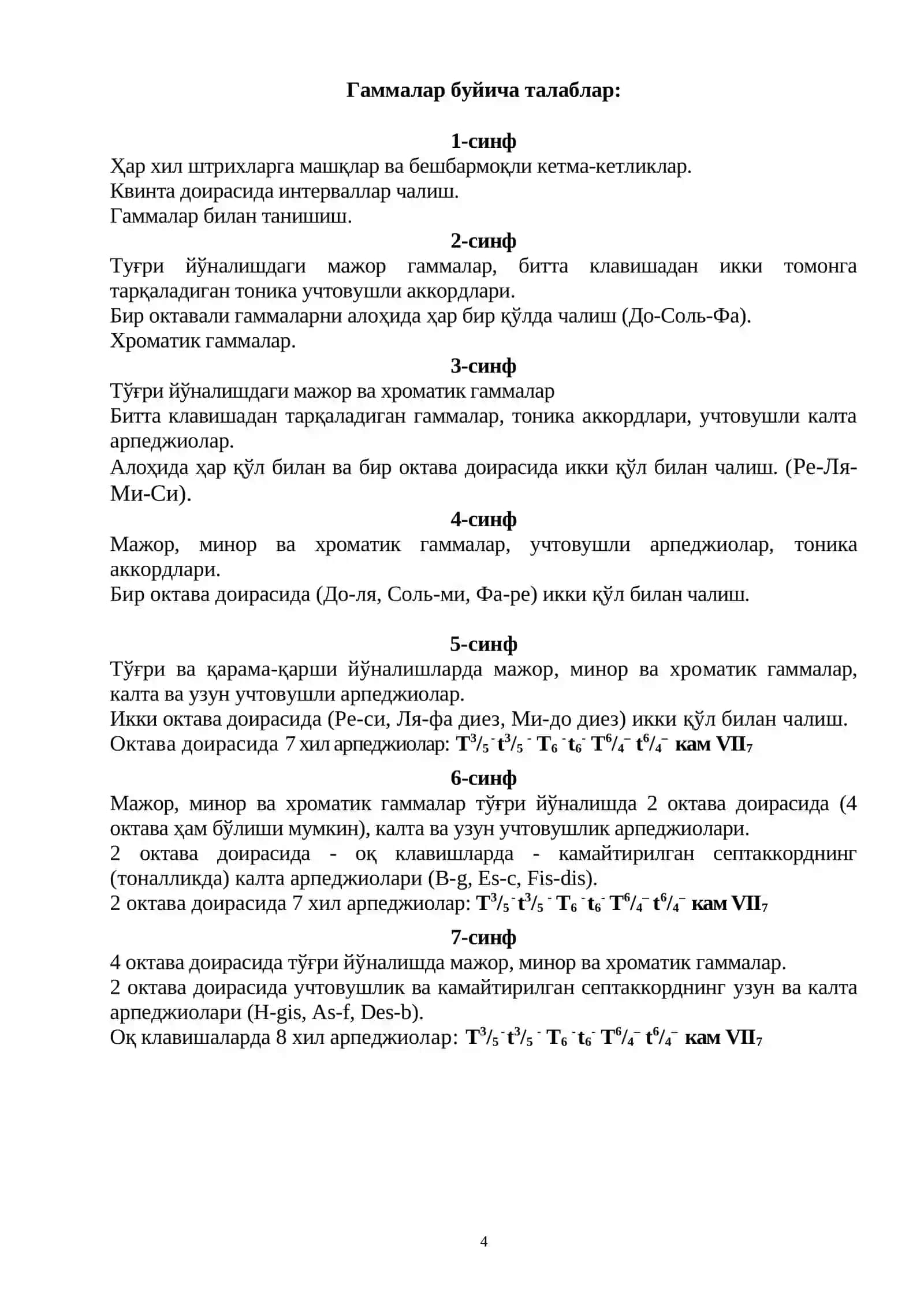 УМУМИЙ ФОРТЕПИАНО 4