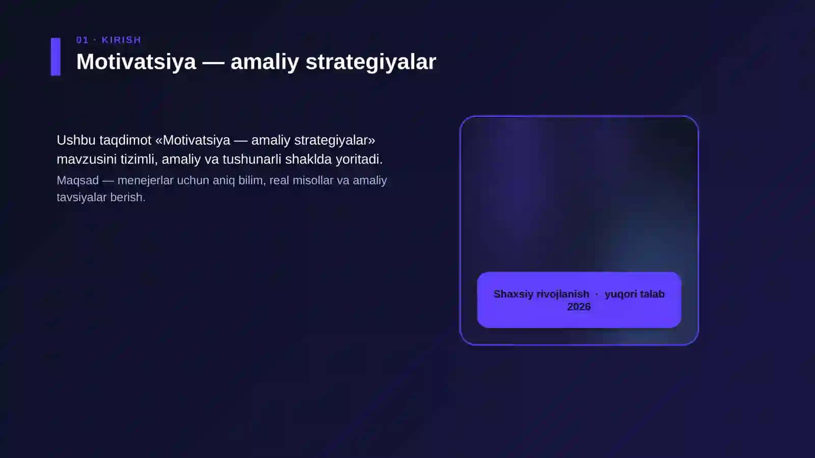 Motivatsiya — amaliy strategiyalar 4