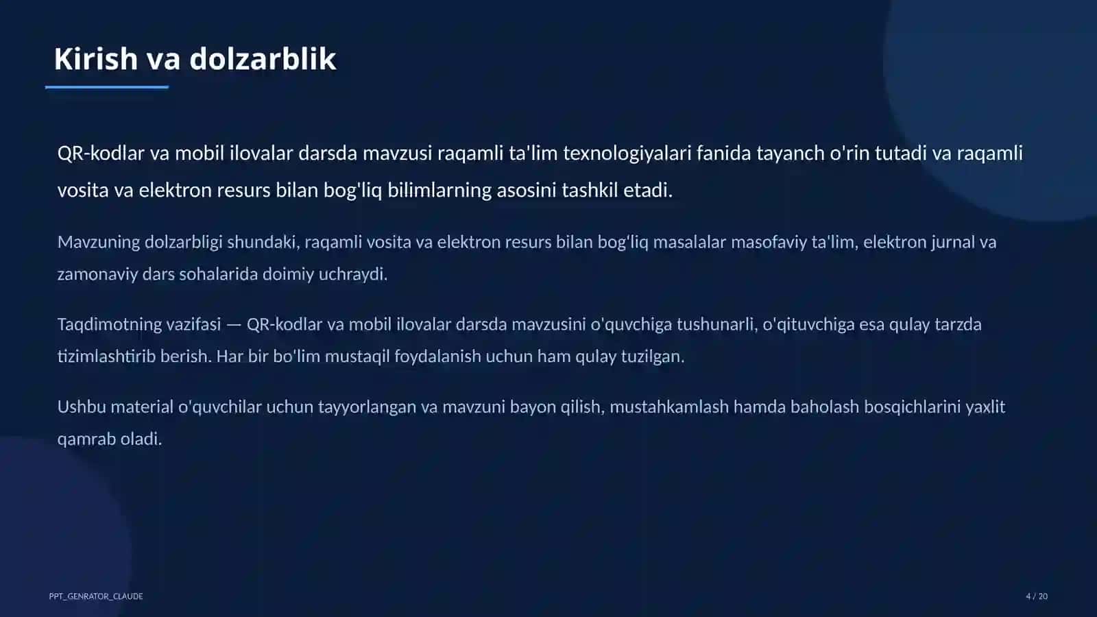 QR-kodlar va mobil ilovalar darsda 4
