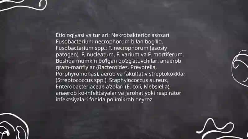 Nekrobakterioz qoʻzgʻatuvchisi va labaratoriya diagnozi 4