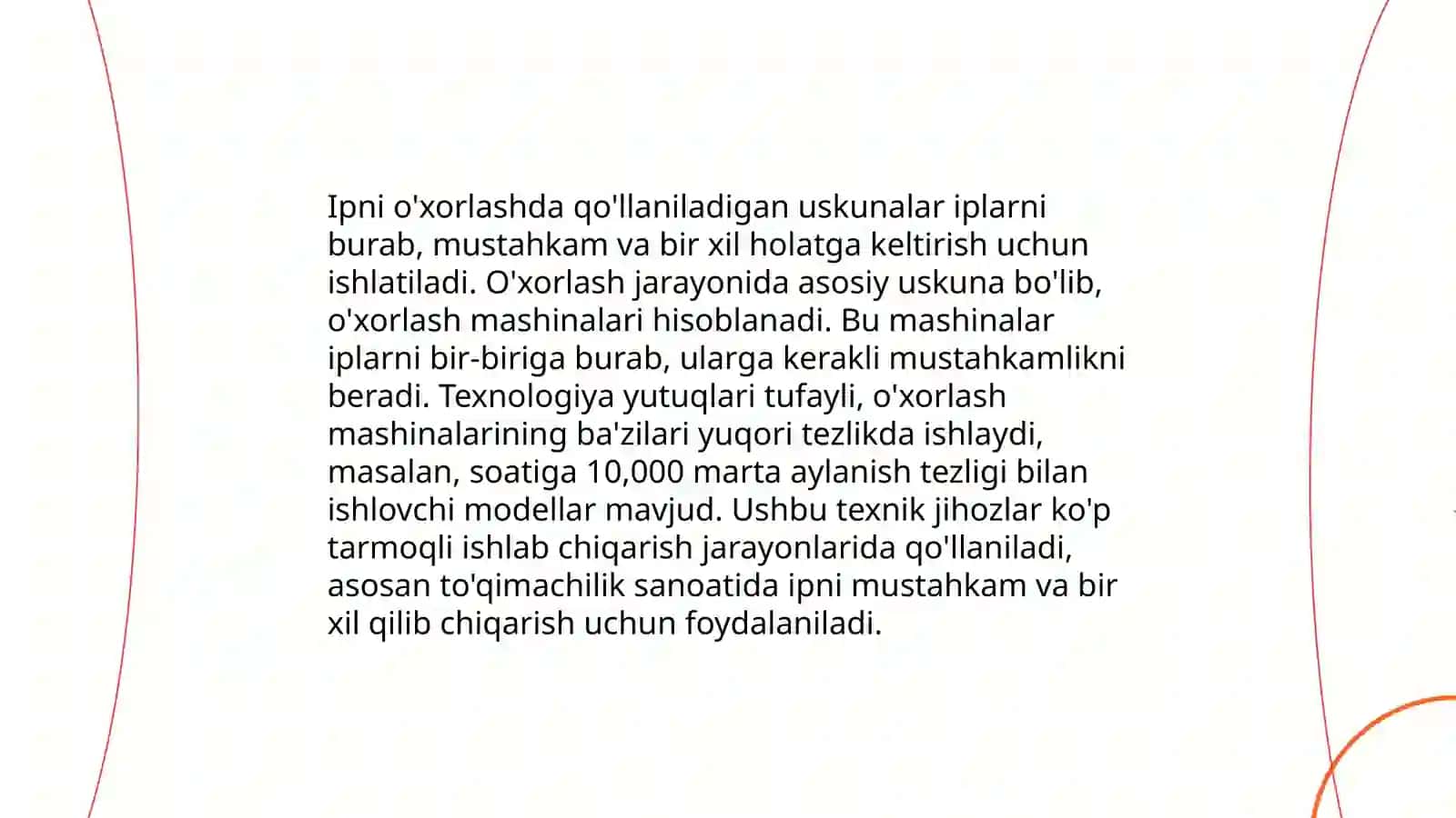Ipni oxorlash jarayonlari va mashinalari 4