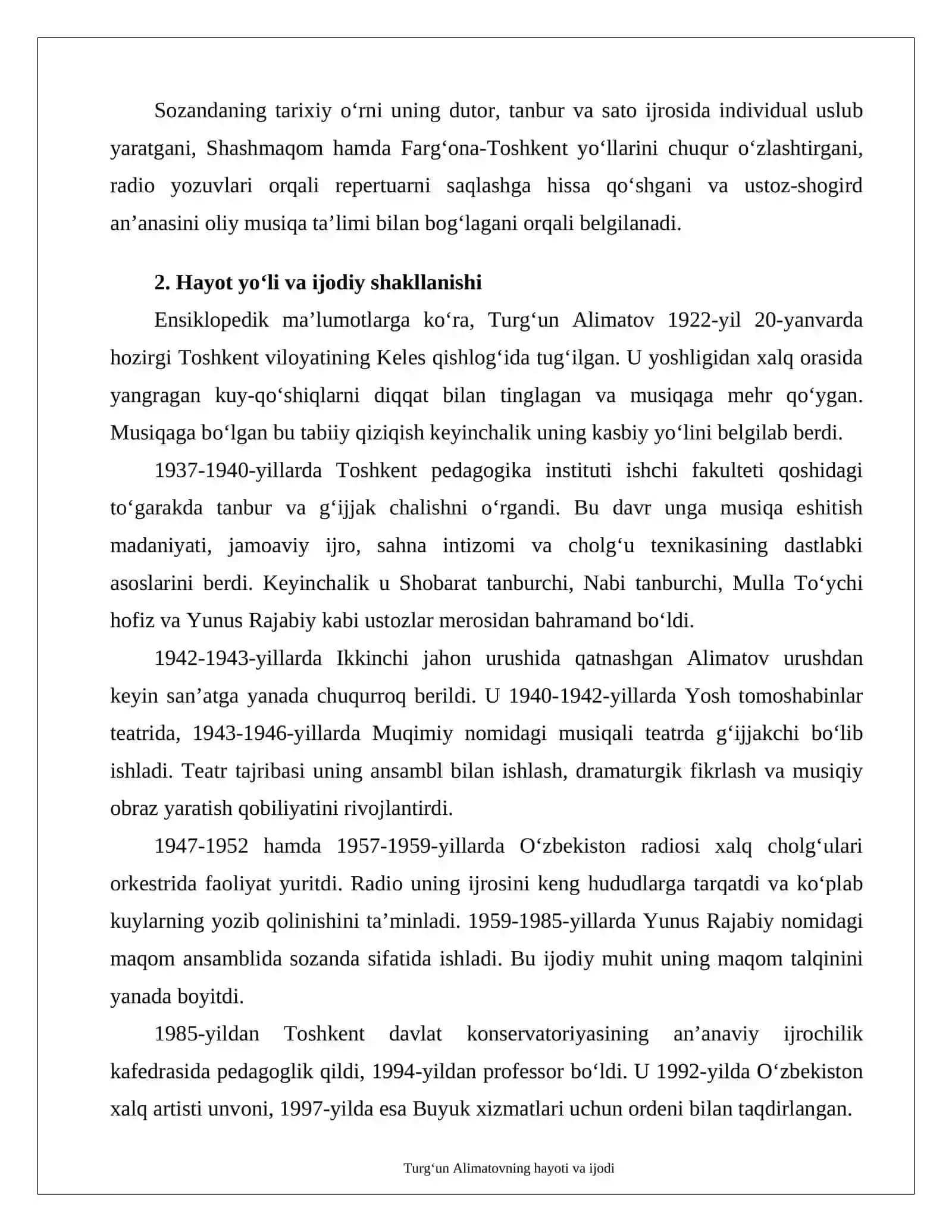 TURG‘UN ALIMATOVNING HAYOTI VA IJODI 4