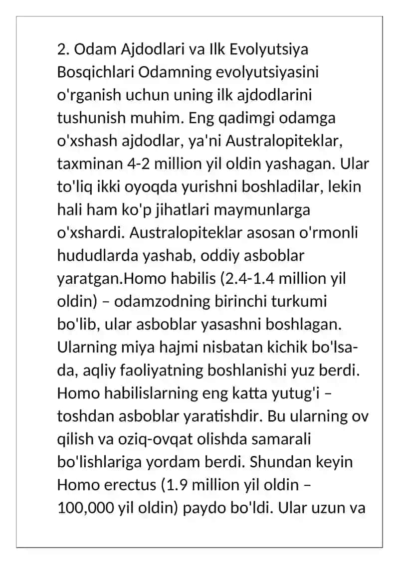 Odan evolutsiyasi 4